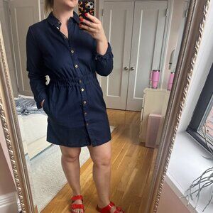 J.Crew Navy Shirtdress